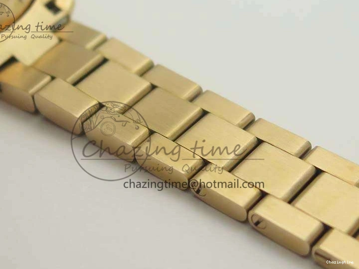 0209 Bright Aqua Terra Ladies 35mm RG V6F Best Edition Brown Dial On RG Bracelet A 8101